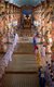 Vietnam: Monks (in coloured robes) and other adherents in the Cao Dai temple at the Cao Dai Holy See, Tay Ninh Province