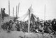 Turkey: Turkish prisoners of war under guard, Gallipoli, Dardanelles Campaign, 1915